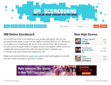 Tablet Screenshot of gmscoreboard.com